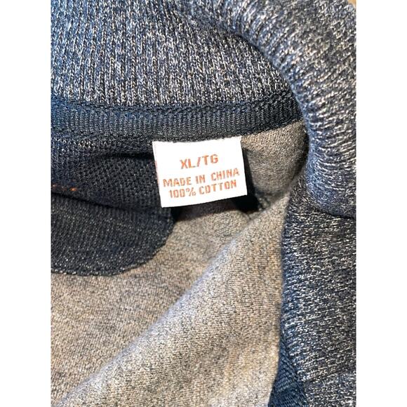 Mens Tommy Bahama Charcoal Gray Heathered Full Zip‎ Cotton Sweatshirt Jacket XL - Picture 4 of 7